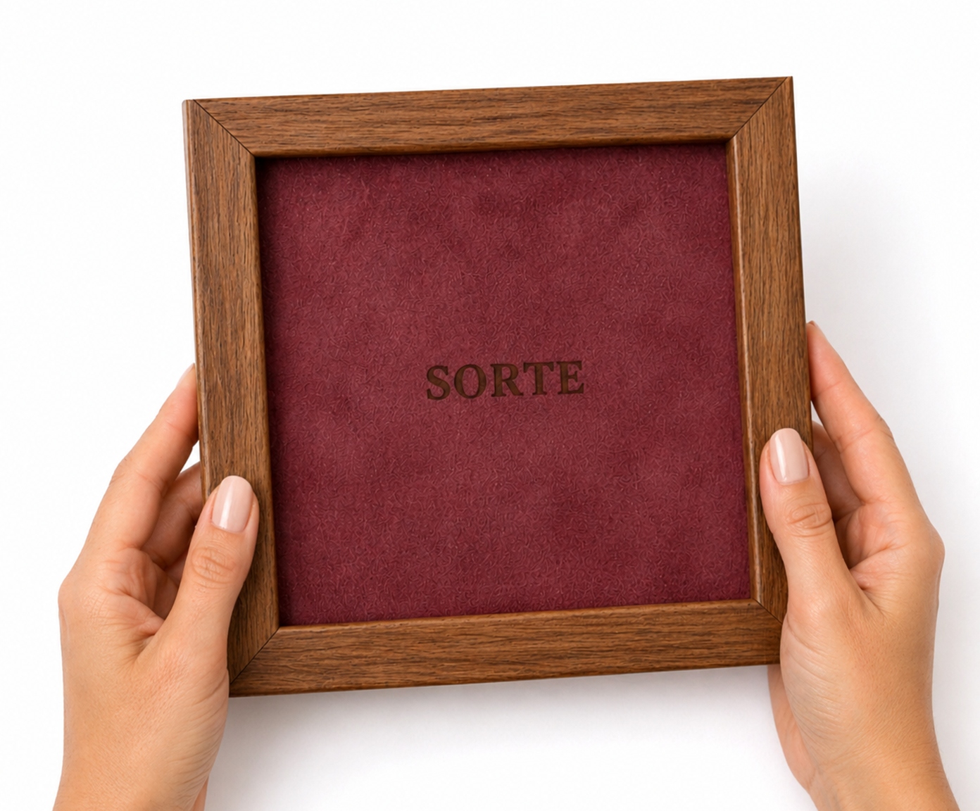 Quadro "Sorte" Camur&ccedil;a Vinho - image 1