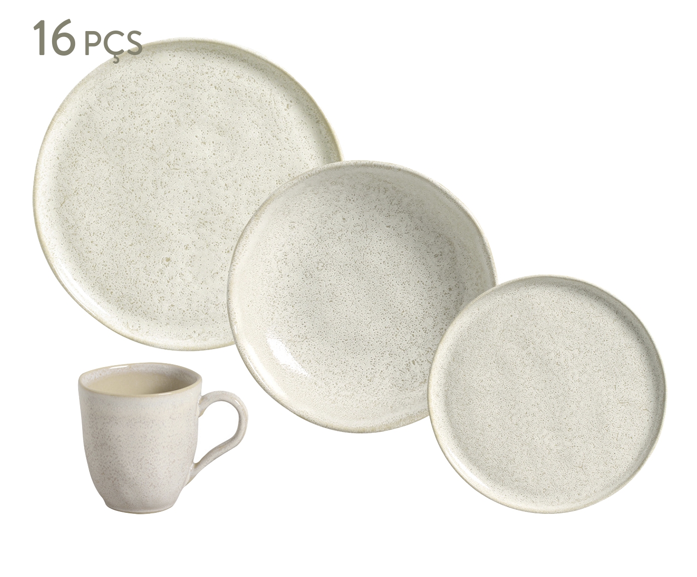 Aparelho de Jantar em Stoneware Vanilla - image 0