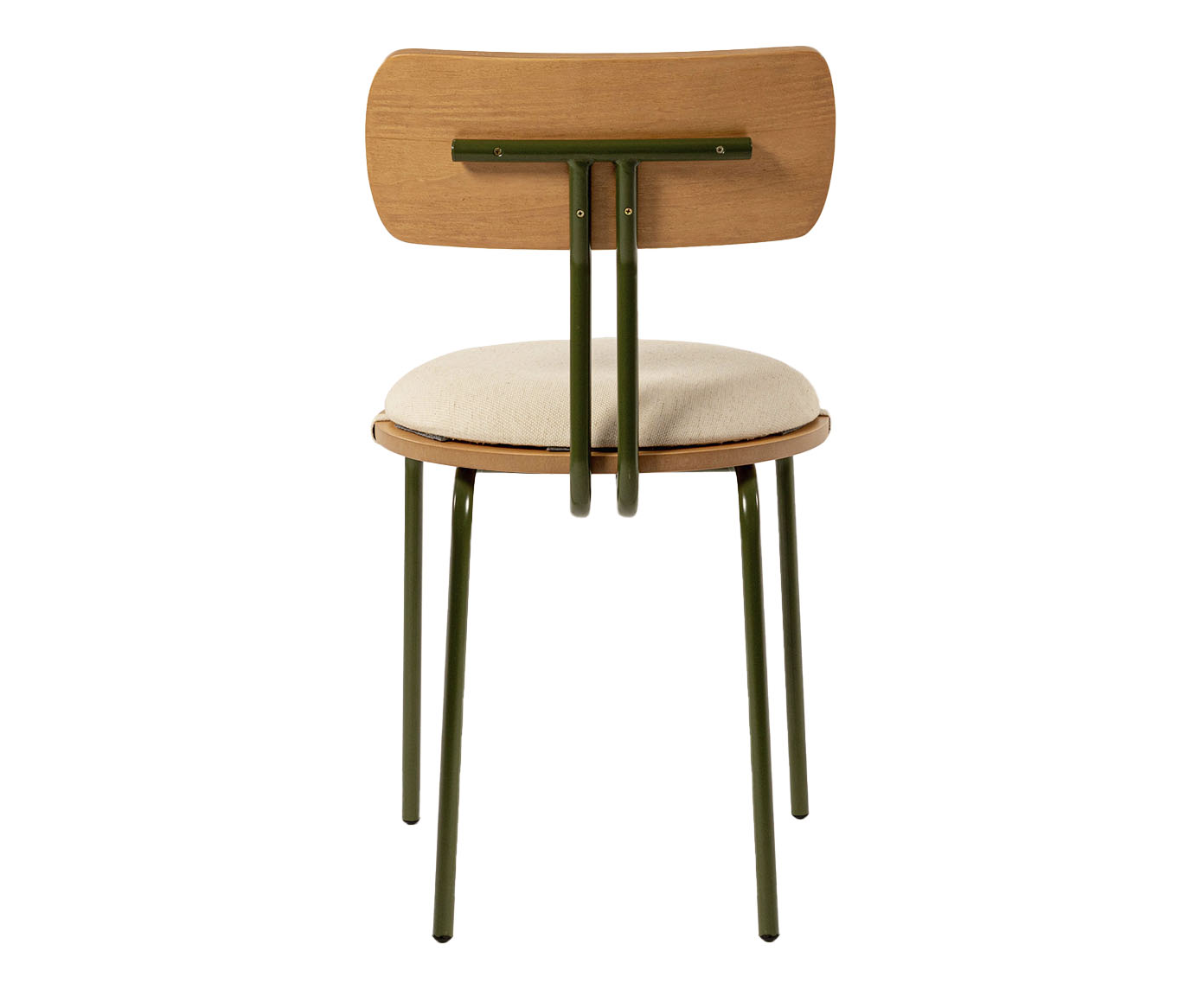Cadeira Jade Verde Musgo e Off White image number 4