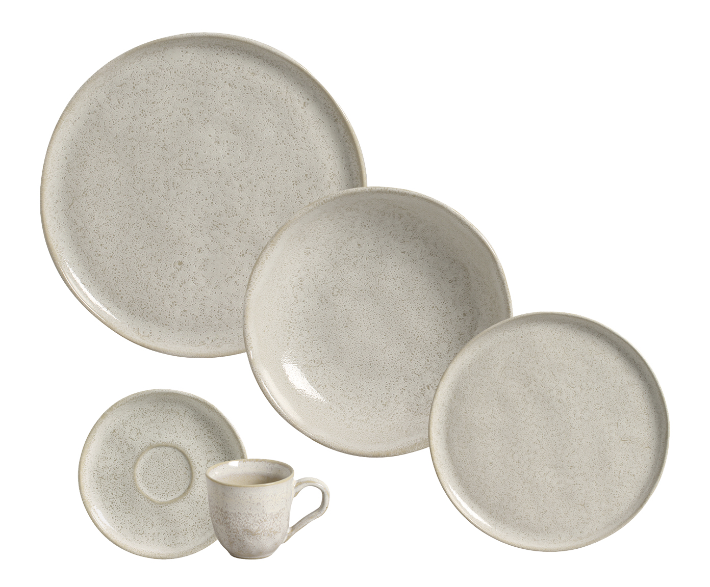 Aparelho de Jantar em Stoneware Vanilla - image 0