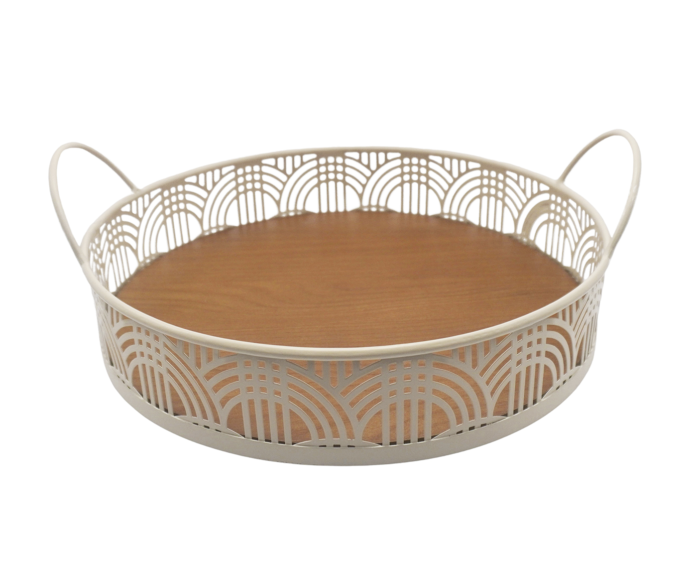 Bandeja Decorativa Cath Off-White M&eacute;dia image number 0