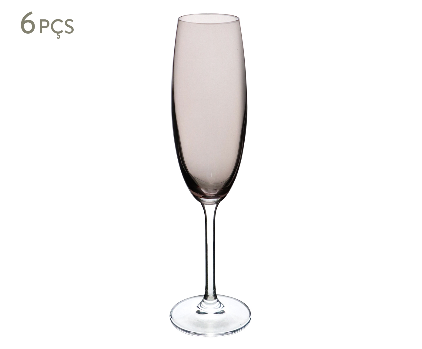 Jogo de Ta&ccedil;as para Champagne em Cristal Gastro Fum&ecirc; - image 0