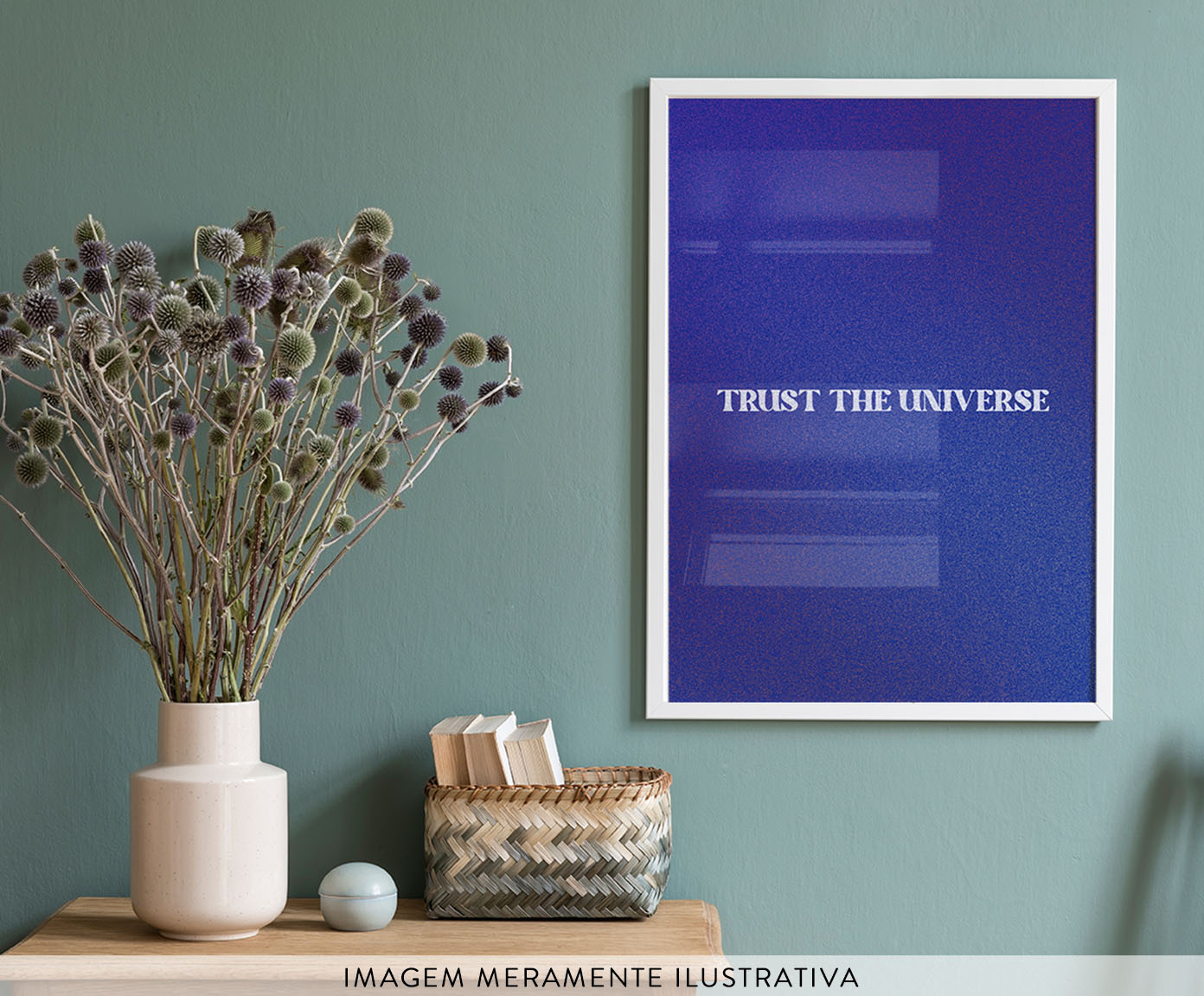 Quadro Trust The Universe com Moldura Branca image number 3