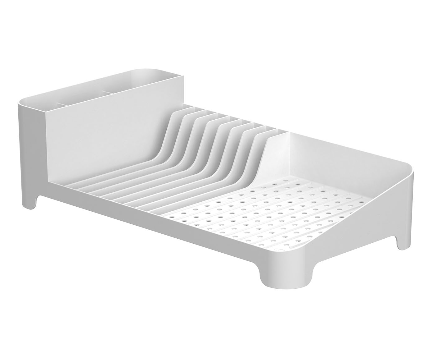 Escorredor de Loucas Trium Compact - Branco Fechado - image 1