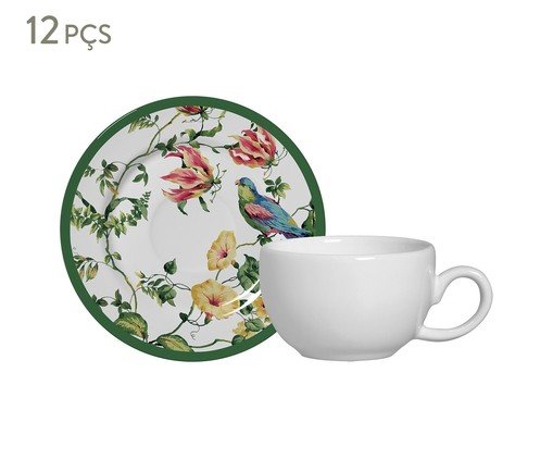 Jogo de X&iacute;caras e Pires para Caf&eacute; em Cer&acirc;mica Lara image number 0