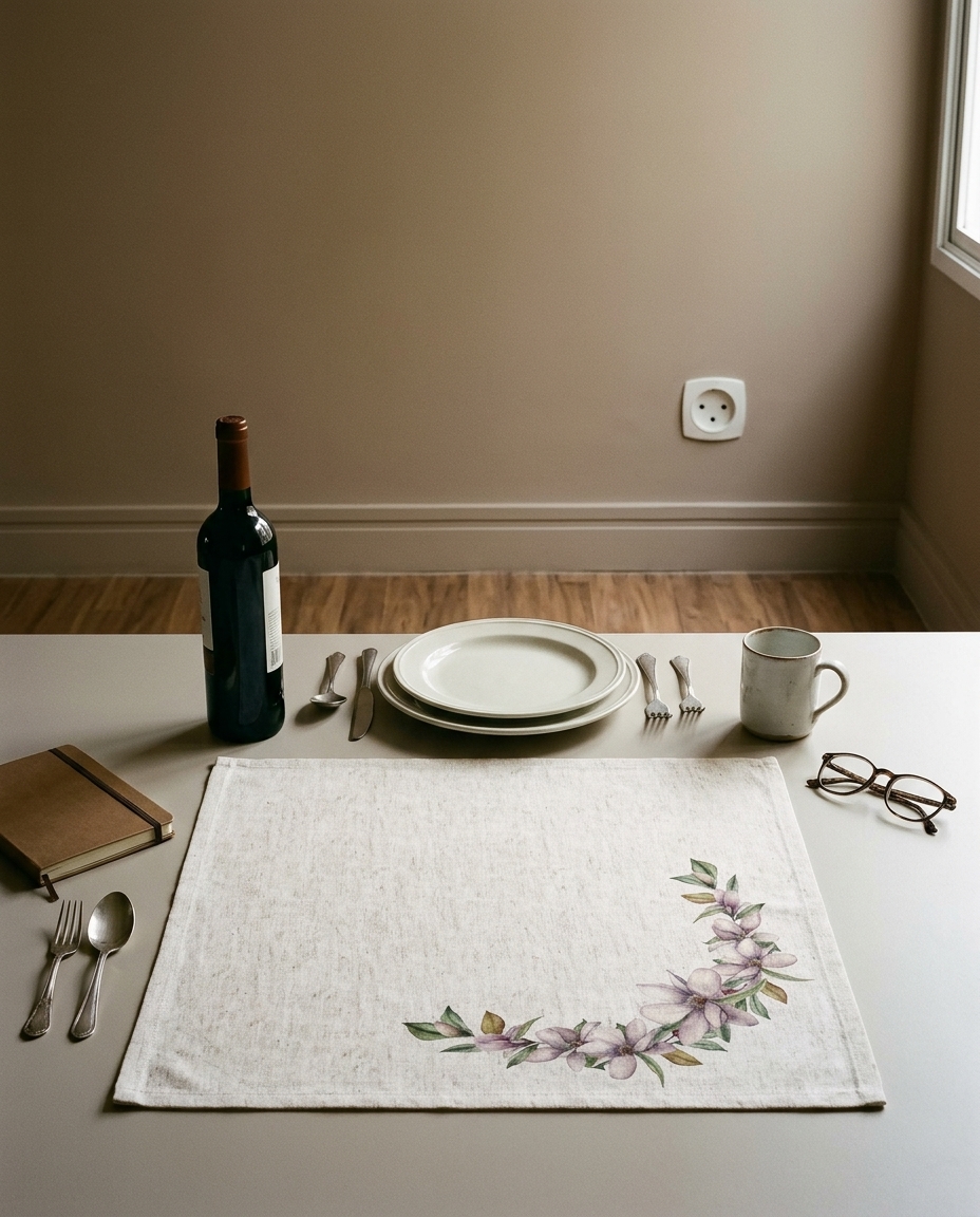 Guardanapo de Mesa em Linho Mavie - Off White image number 3