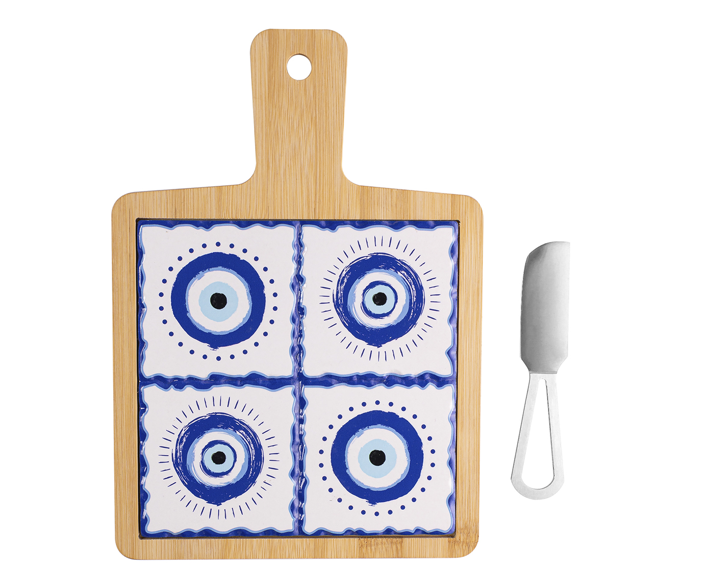 Jogo de T&aacute;bua com Bandeja e Faca Greek - image 0