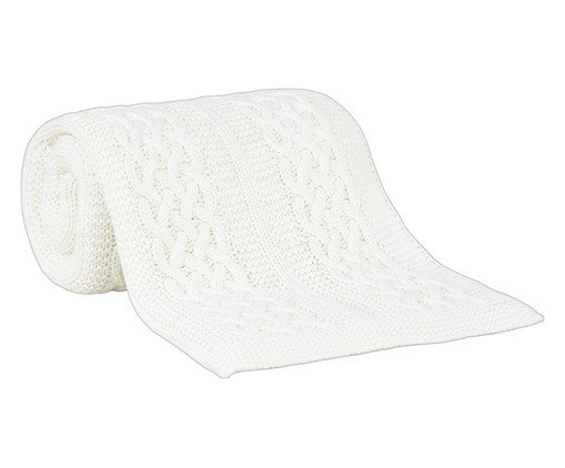 Manta Tricot Castello Luxus Marfim image number 0