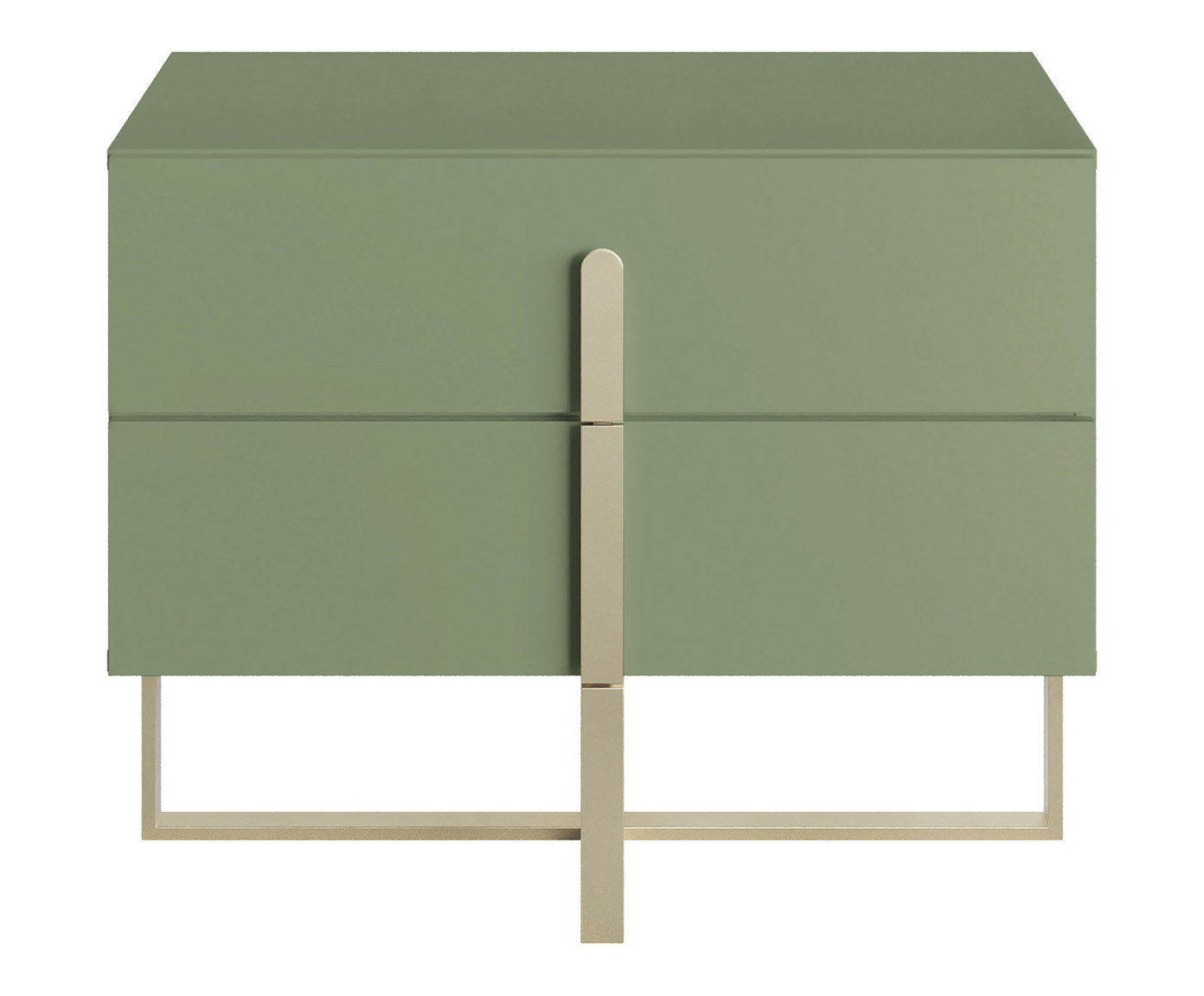 Mesa de Cabeceira Auri Verde Caru&aacute; e Champanhe - image 0