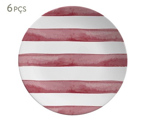 Prato para Sobremesa Coup Pink Trace image number 0