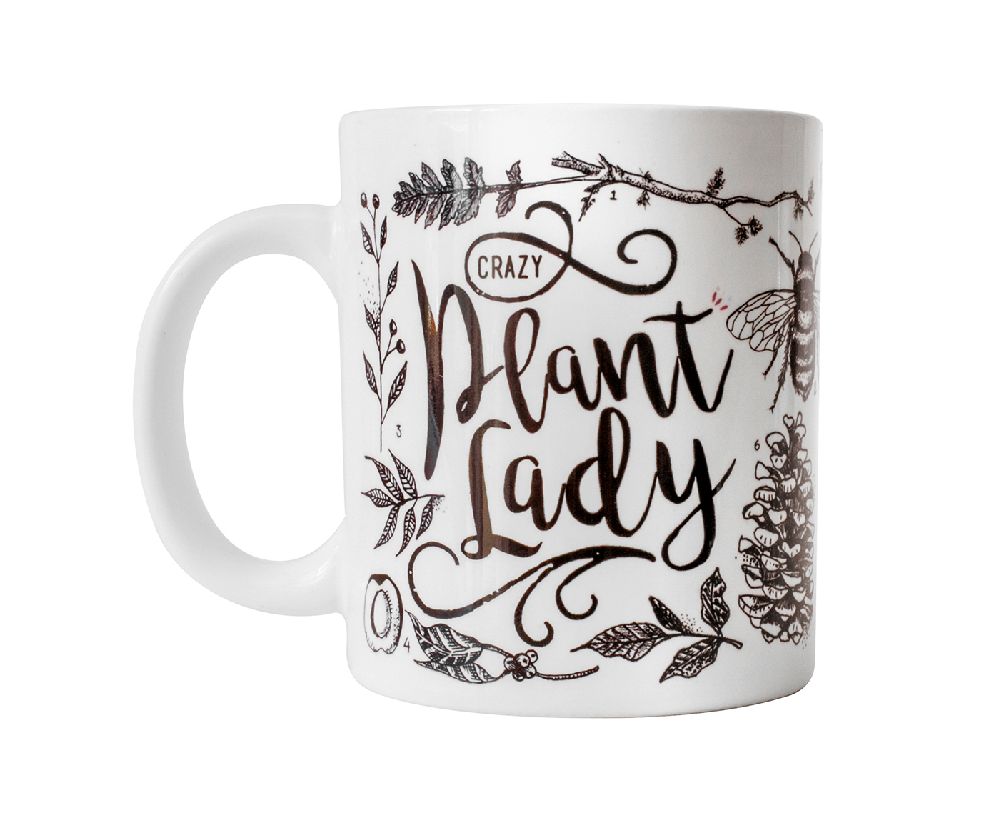 Caneca Crazy Plant Lady Branco image number 0