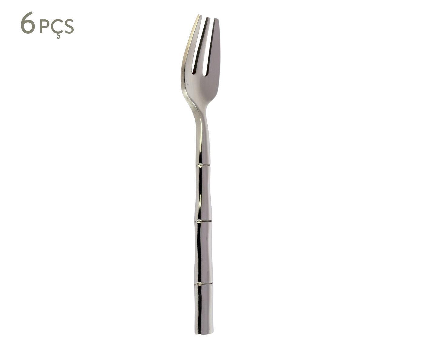 Jogo de Garfos para Bolo em Inox Steel Wood image number 0