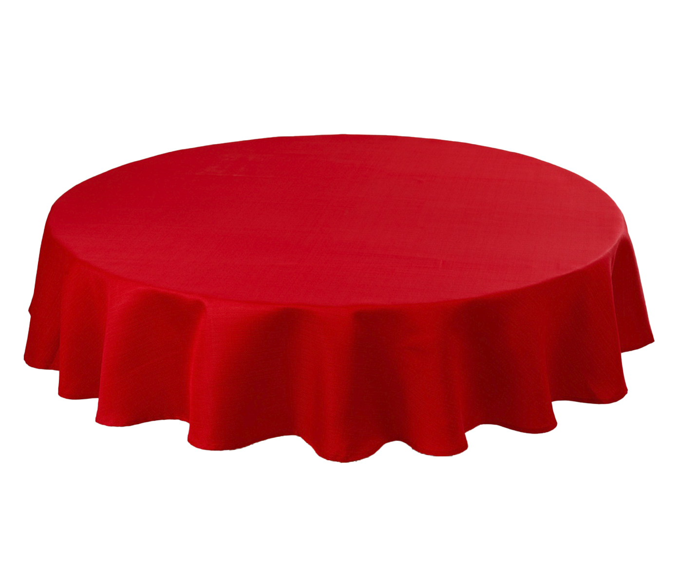 Toalha de Mesa Redonda Imperme&aacute;vel Vermelho image number 0
