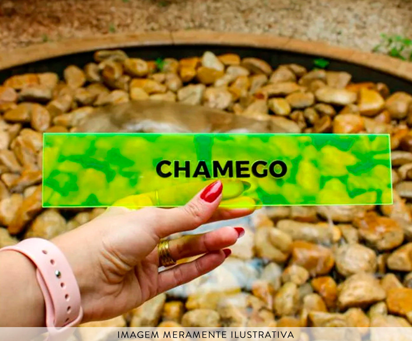 Placa Decorativa em Acr&iacute;lico "Chamego" image number 1