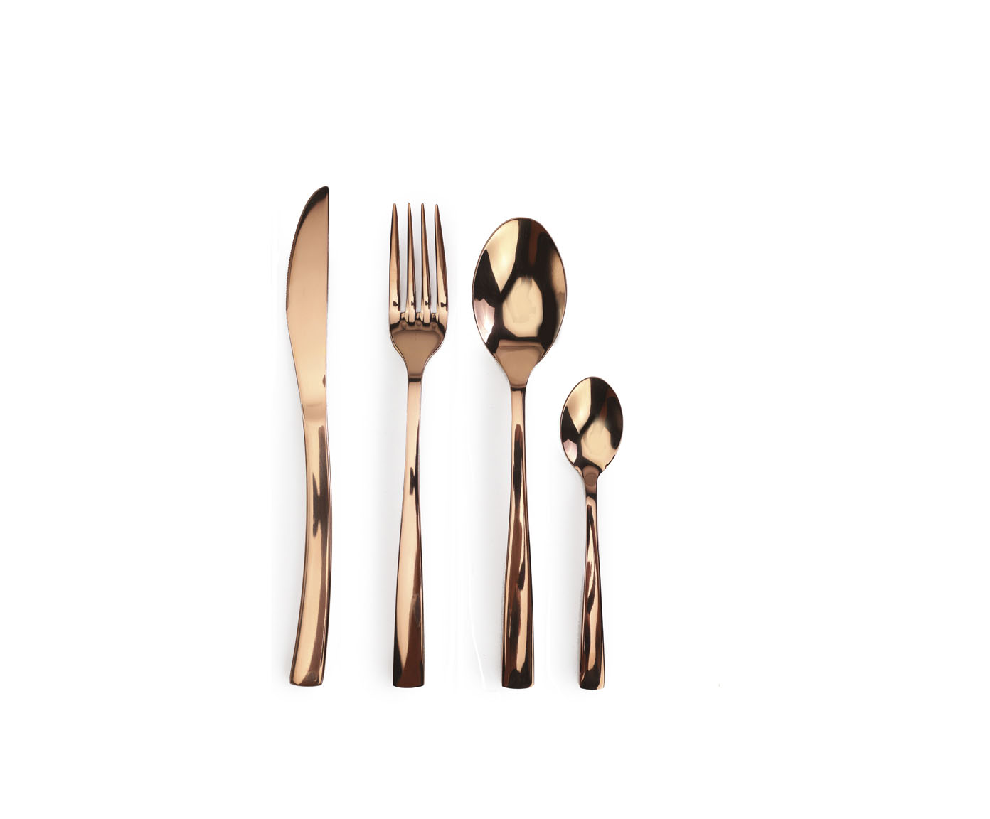 Faqueiro em A&ccedil;o Inox Premium Ros&eacute; Gold - 06 pessoas - image 1