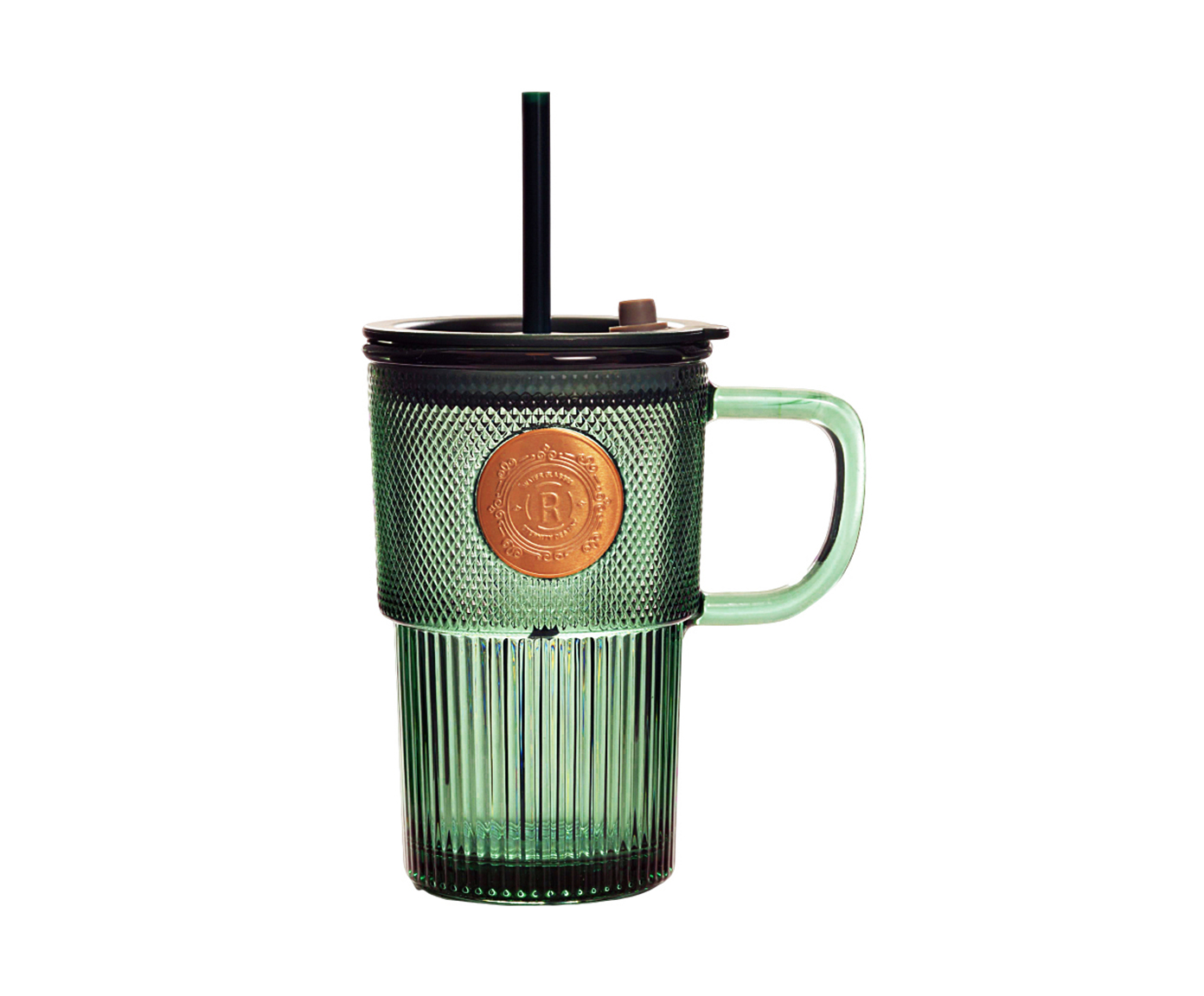 Copo com Tampa e Canudo Cold Verde - 420 ml image number 0