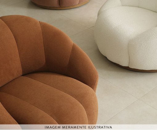 Poltrona em Veludo Nina Telha image number 16