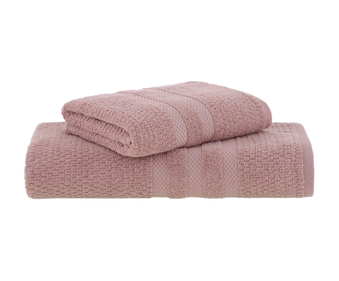 Jogo De Toalhas Vanilla Extra Soft Banho Rosa 2 Pe&ccedil;as - image 0