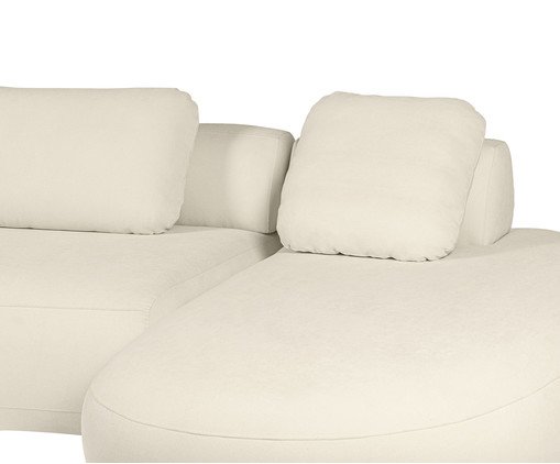 Sof&aacute; Laguna by Elle - Chaise Boucl&ecirc; Off-White VI image number 8