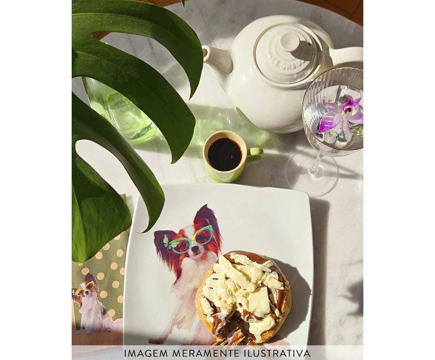 Prato de Porcelana Bandeja Papillon Juju And Butterfly image number 2