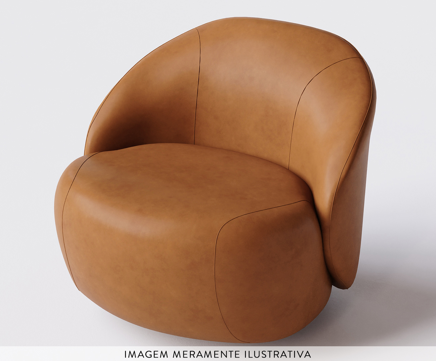 Poltrona Zoe Girat&oacute;ria Marrom image number 4