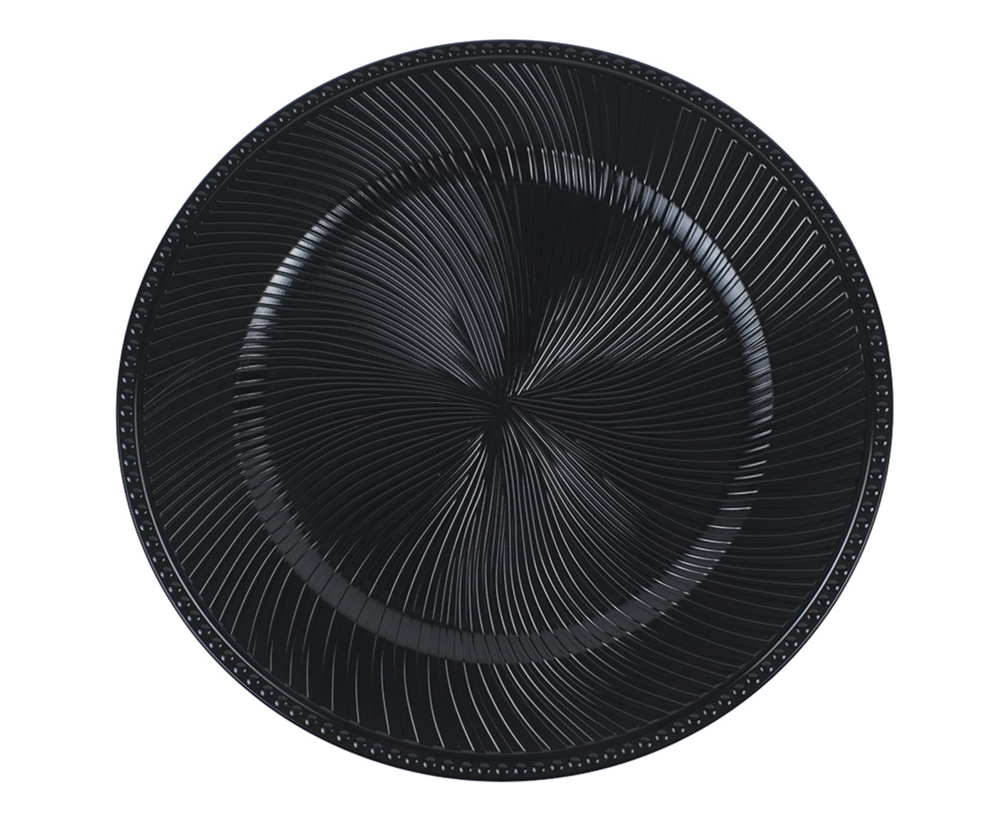 Sousplat Vortex Preto image number 0