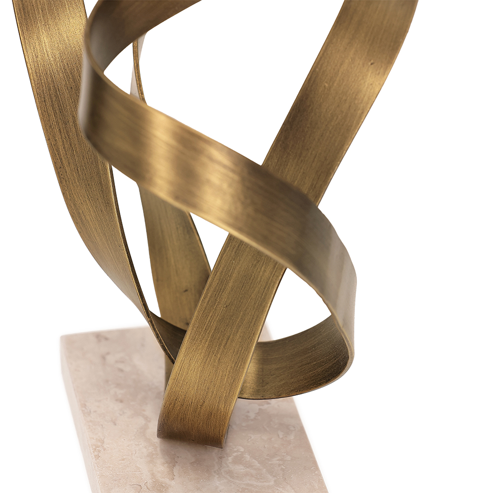 Escultura Couzinate Dourado image number 2
