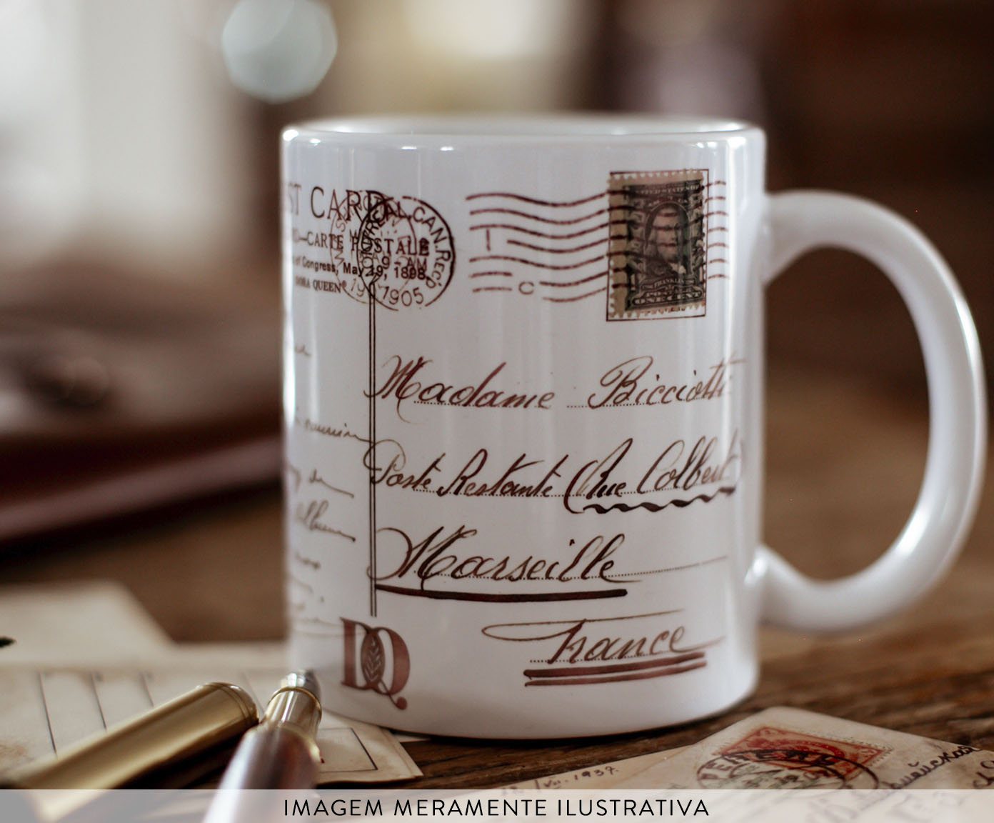 Caneca Post Card Branca image number 3