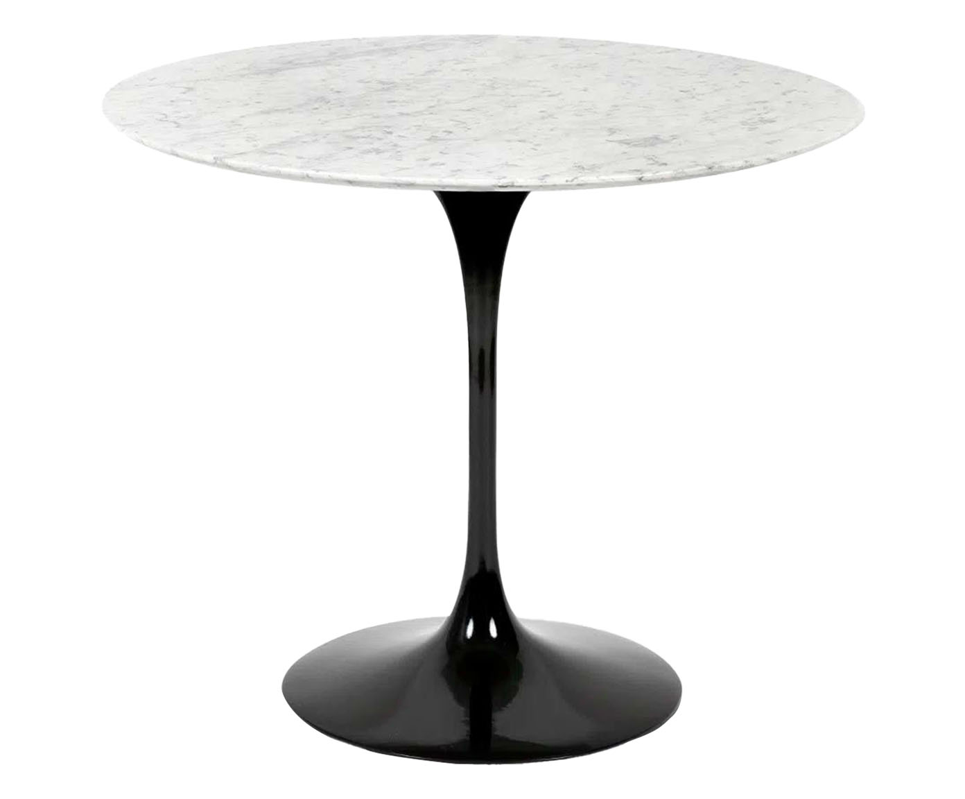 Mesa Saarinen Redonda Carrara Base Preta image number 2