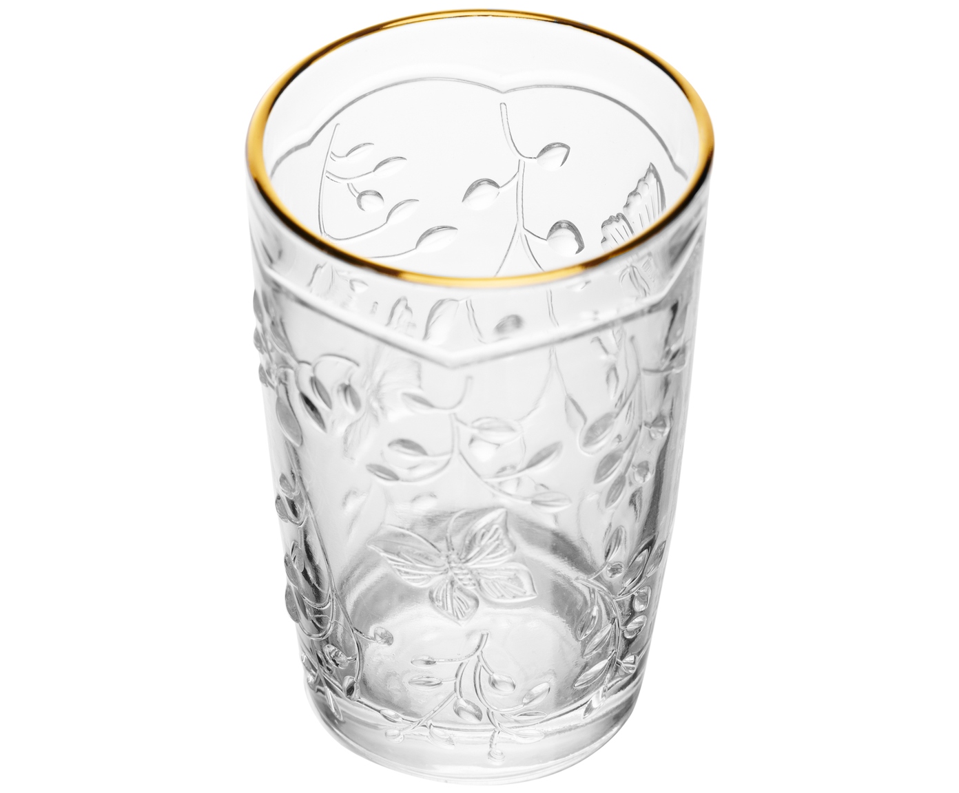 Jogo de Copos New Butterfly Fio Dourado image number 1