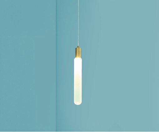 Pendente Marco Transparente e Dourado - image 1