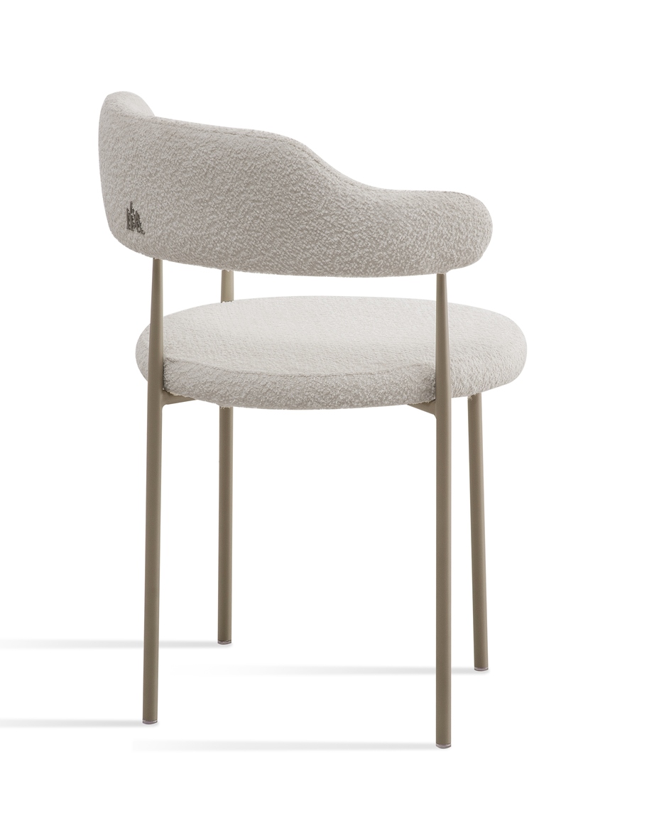 Cadeira Athenas Champagne Boucle Bege image number 5