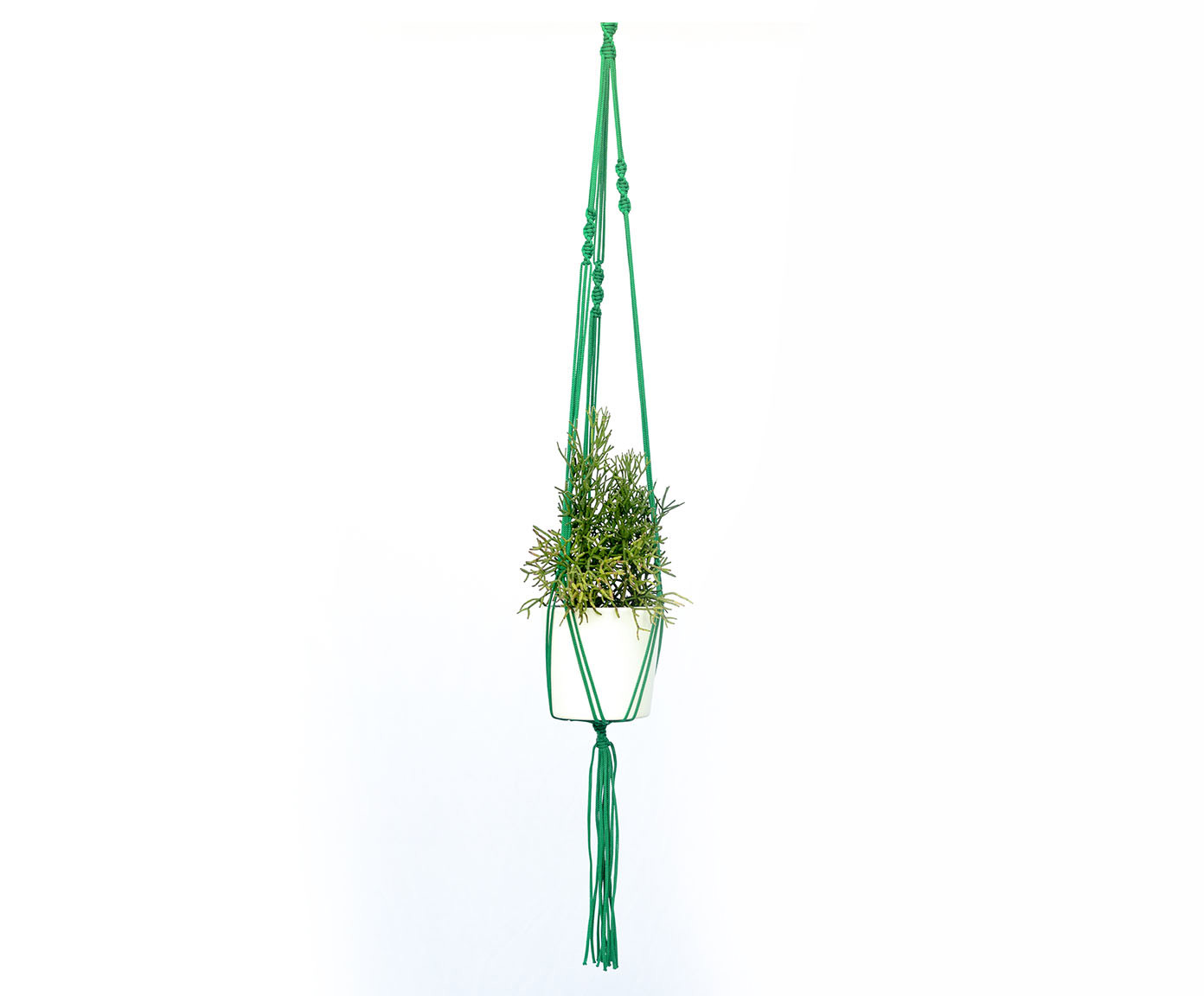 Hanger em Macram&ecirc; Cool Verde image number 3