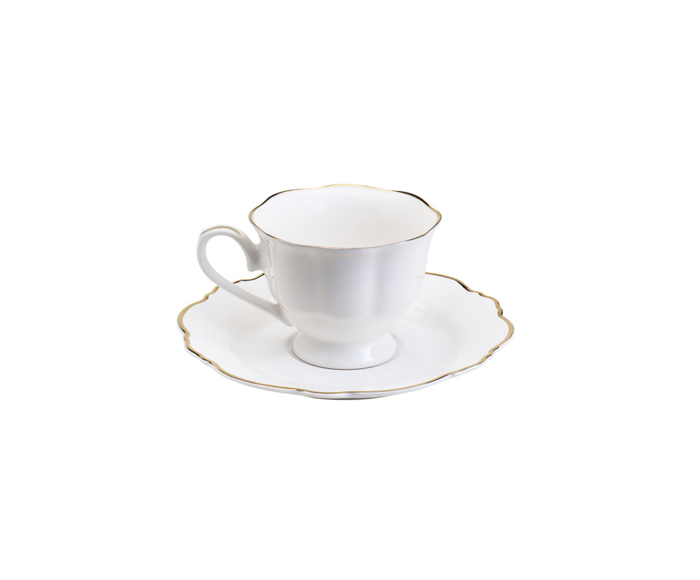 Aparelho de Jantar em Porcelana com Fio Dourado Maldivas image number 2
