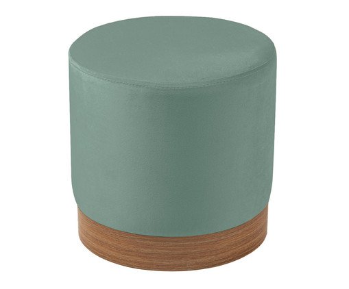 Puff em Veludo Harlow Pequeno Verde Menta image number 2