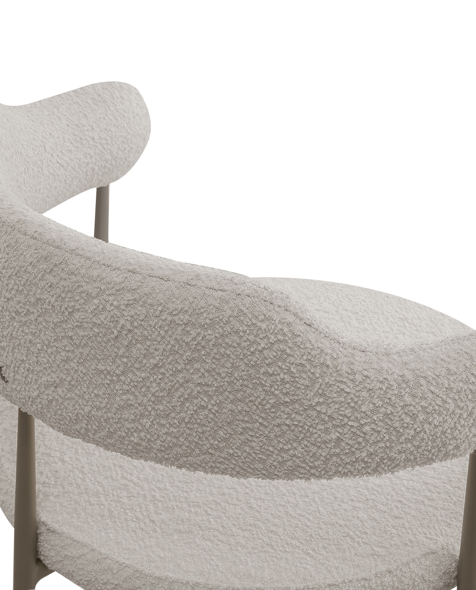 Cadeira Athenas Champagne Boucle Bege image number 2