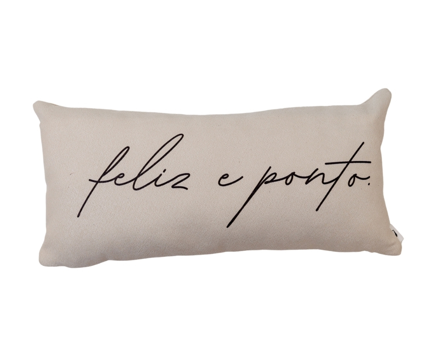 Almofada Baguete "Feliz e Ponto" - image 0