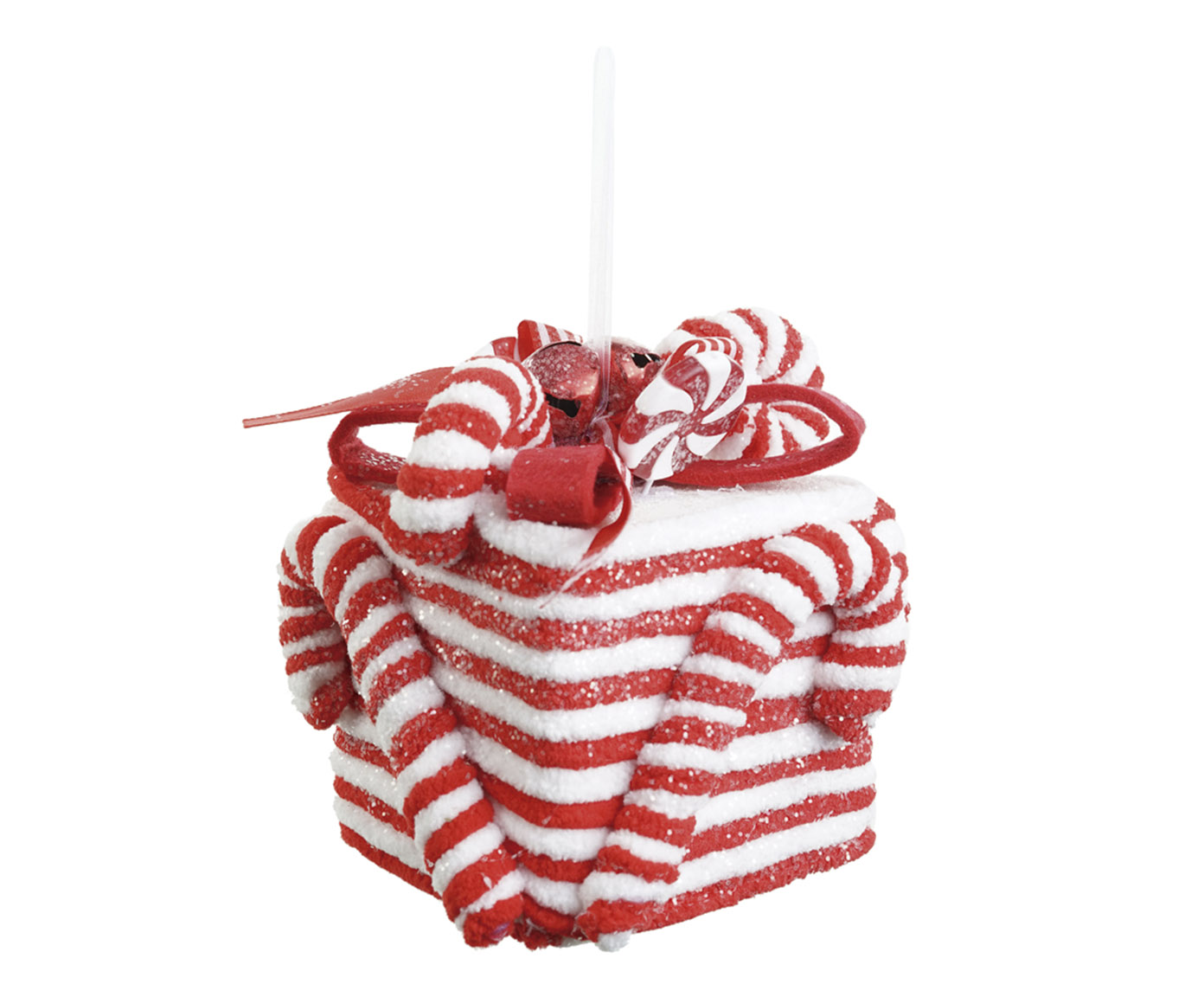 Enfeite de Pendurar Caixa de Presente Candy Cane image number 0