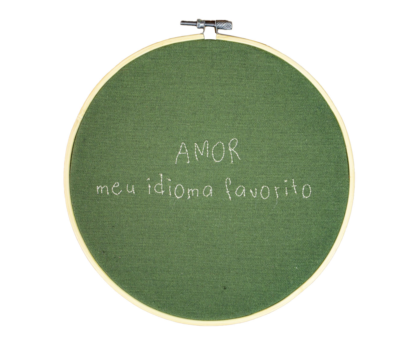 Bastidor Bordado Amor meu Idioma Favorito image number 0