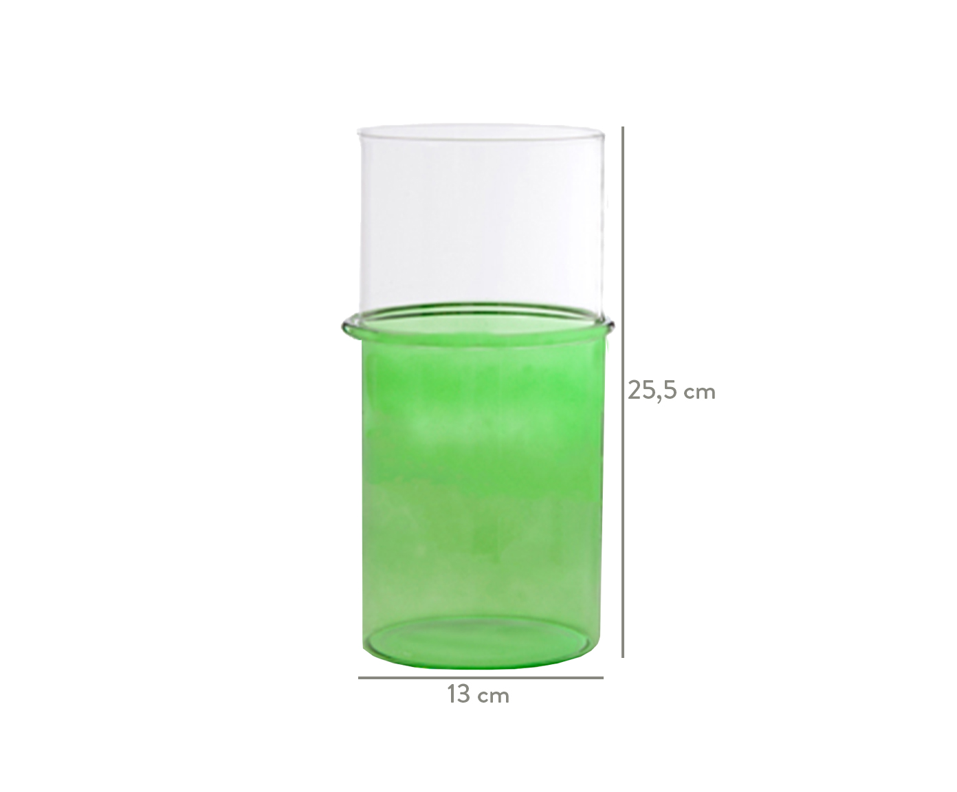 Vaso em Vidro Zoe II - Verde image number 2