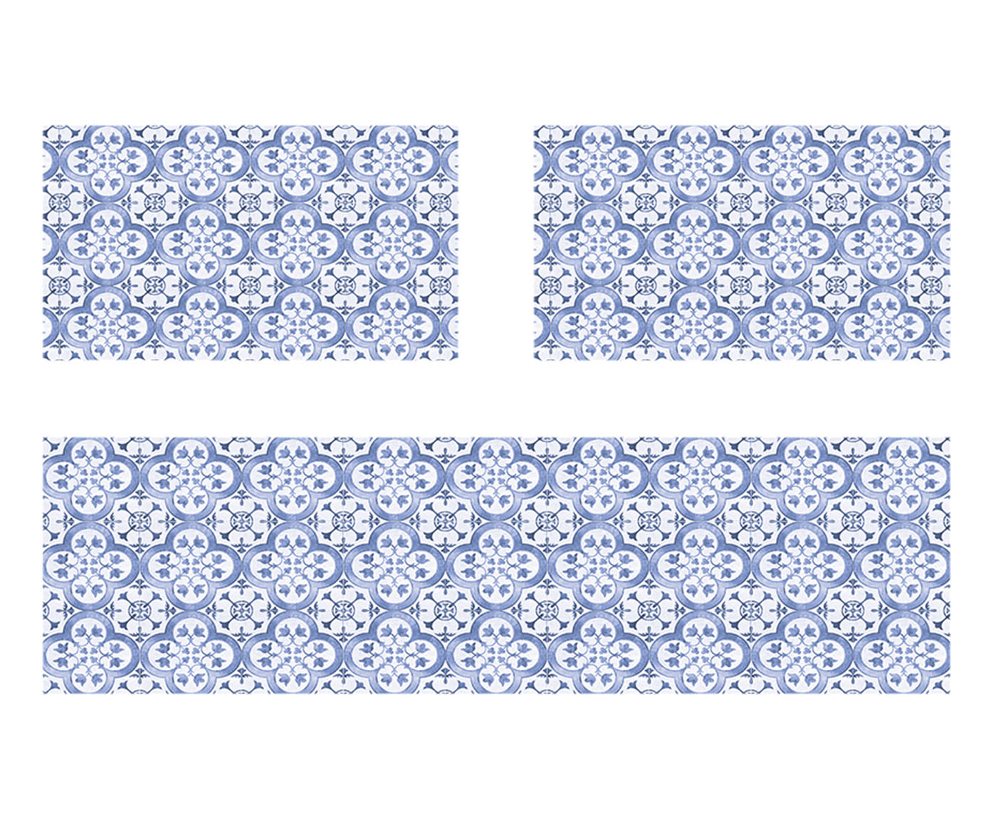 Jogo de Tapetes &nbsp;&nbsp;Organized Azul image number 1