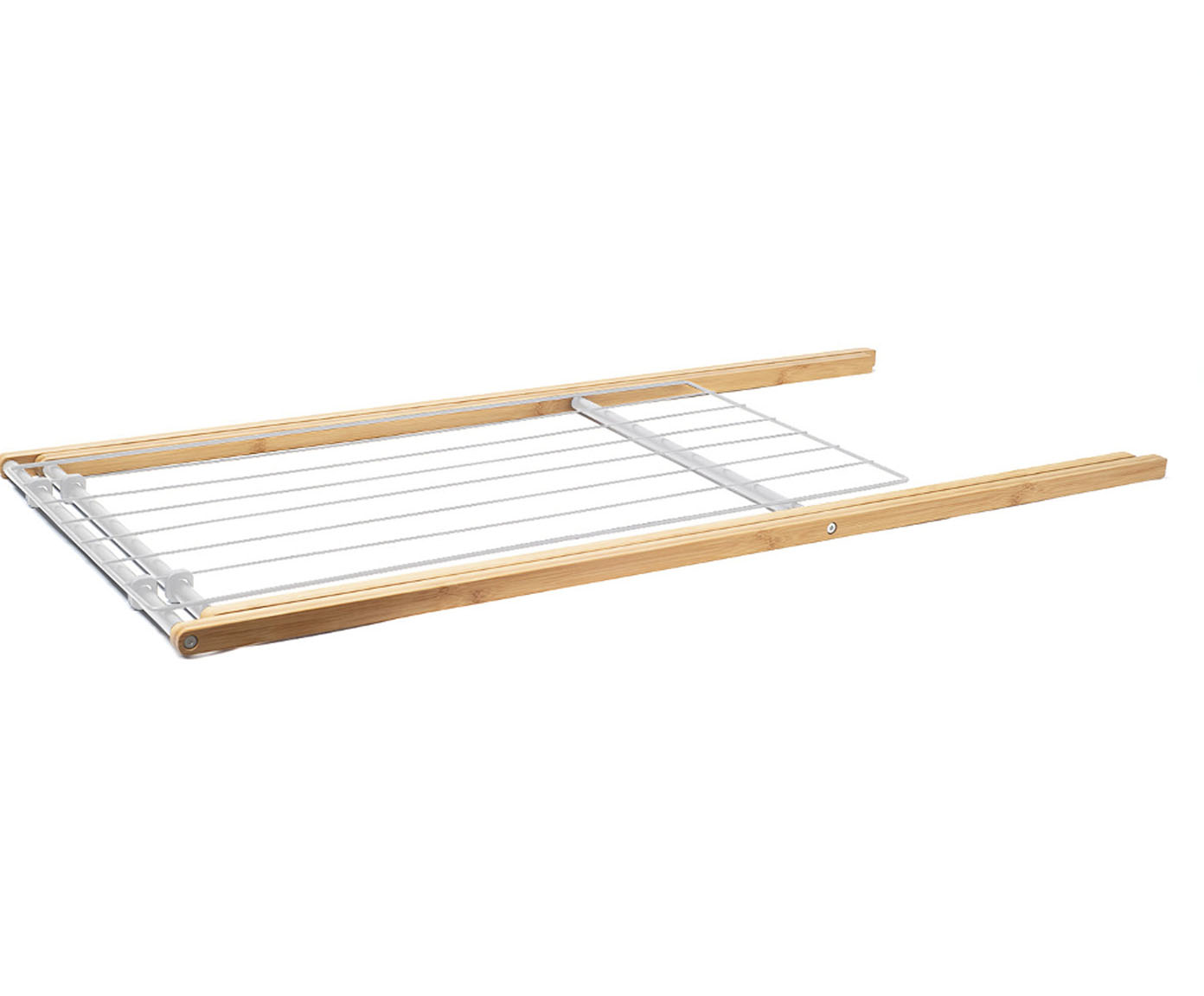 Varal Horizontal em Bambu Simplo Branco image number 1