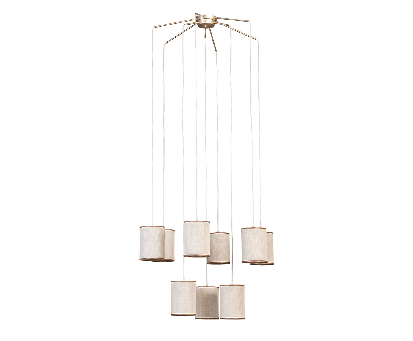 Lustre Apollo 9 Lampadas Castanho - Bivolt - image 0