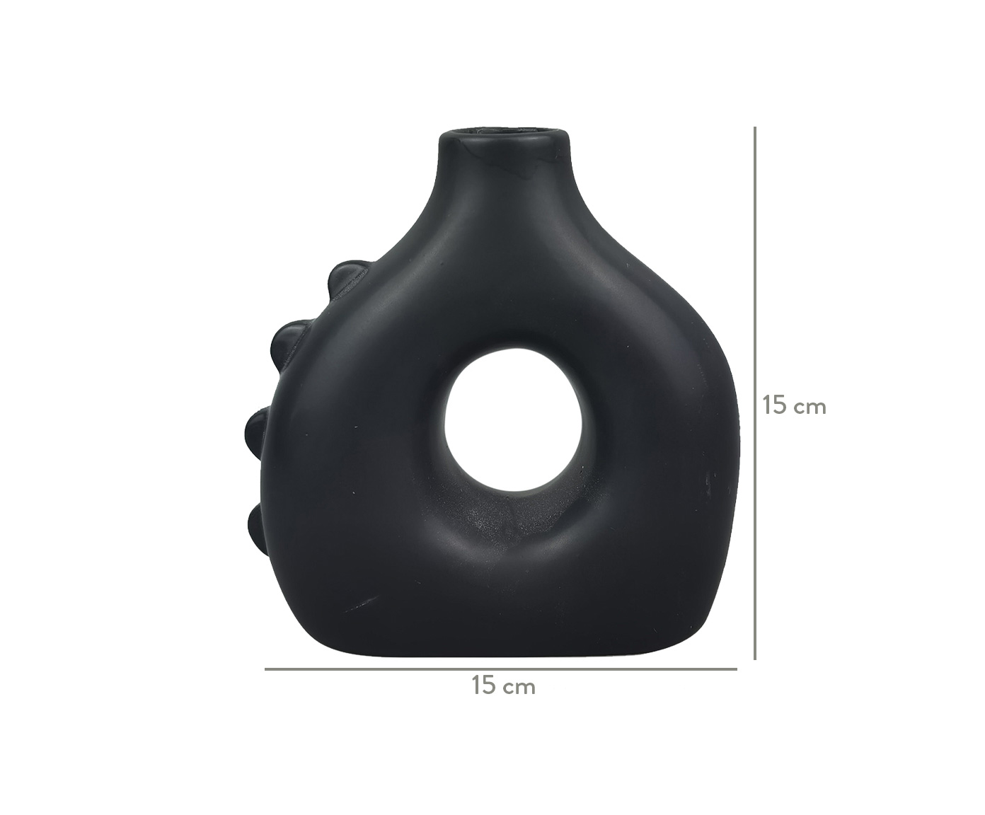 Vaso em Cer&acirc;mica Latischa - Preto image number 2