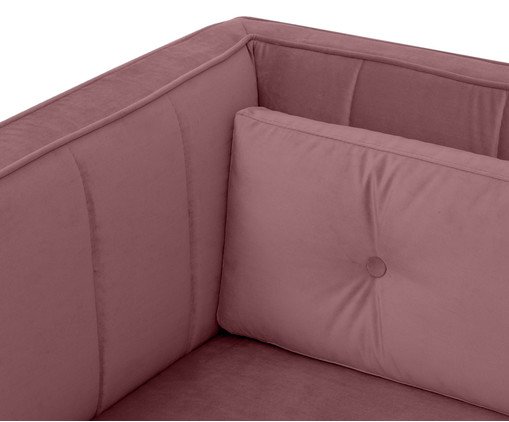 Sof&aacute; Day Bed Bergamo em Veludo - Rosa Ch&aacute; image number 6