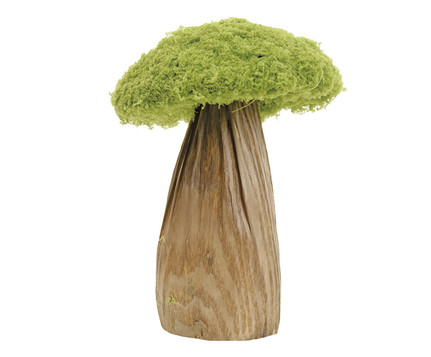 Cogumelo Decorativo com Grama Rustic Verde e Marrom image number 0