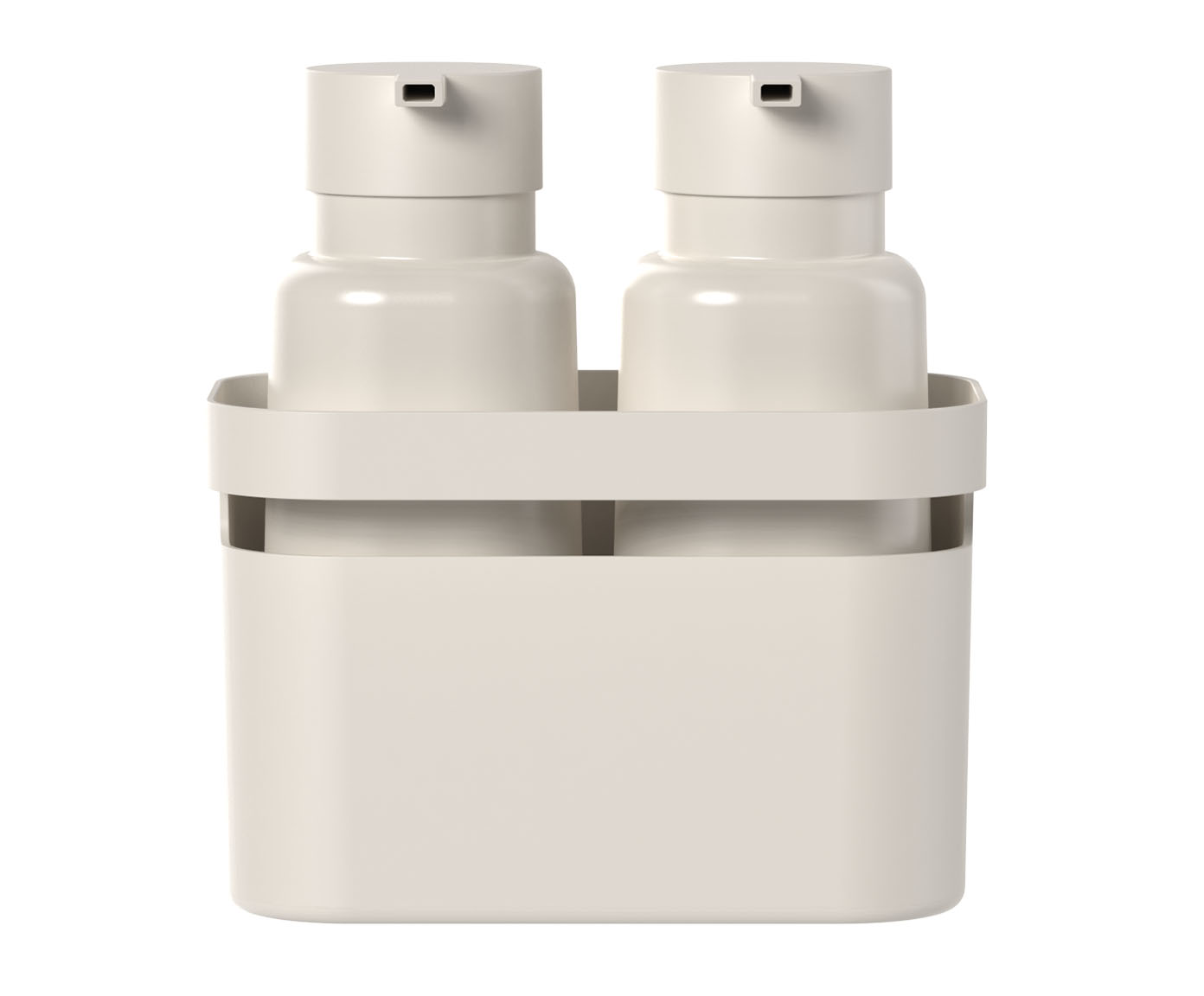 Jogo de Dispensers e Organizador Flow Bege image number 0