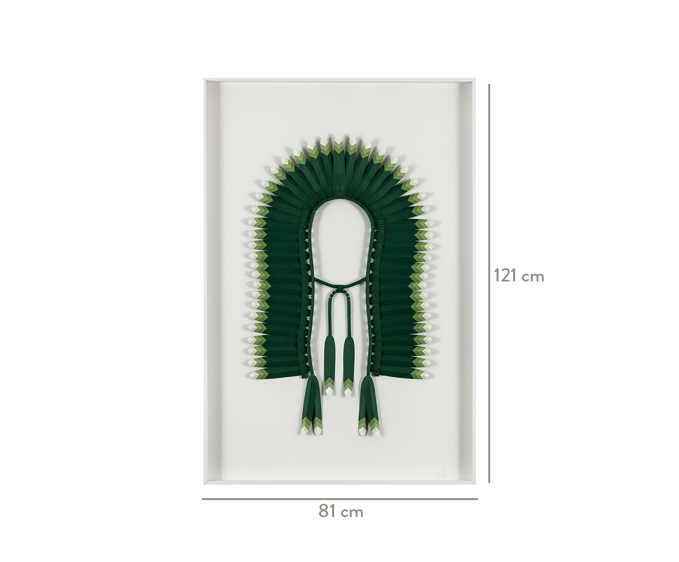 Quadro com Vidro Cocar Verde image number 3