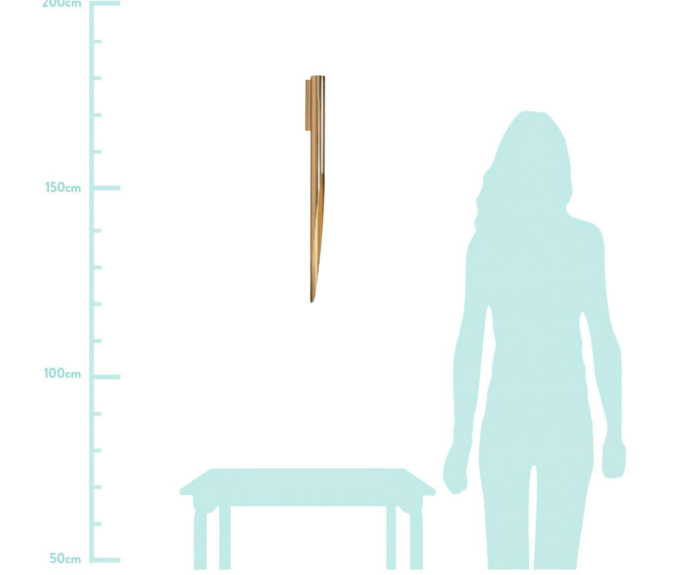 Arandela Lewis Dourado l - Bivolt image number 2