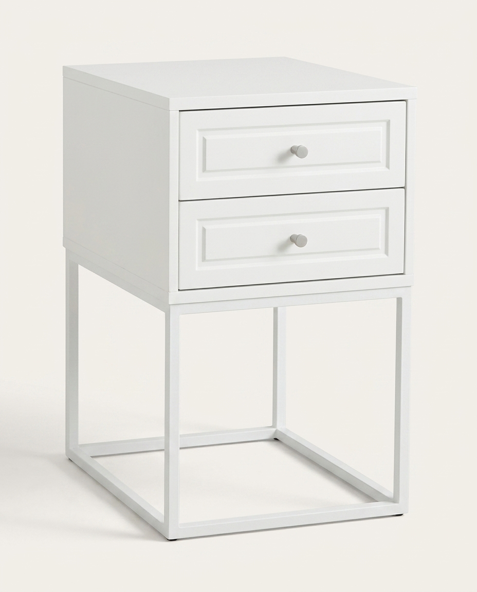 Mesa de Cabeceira Bonn Branco - image 1